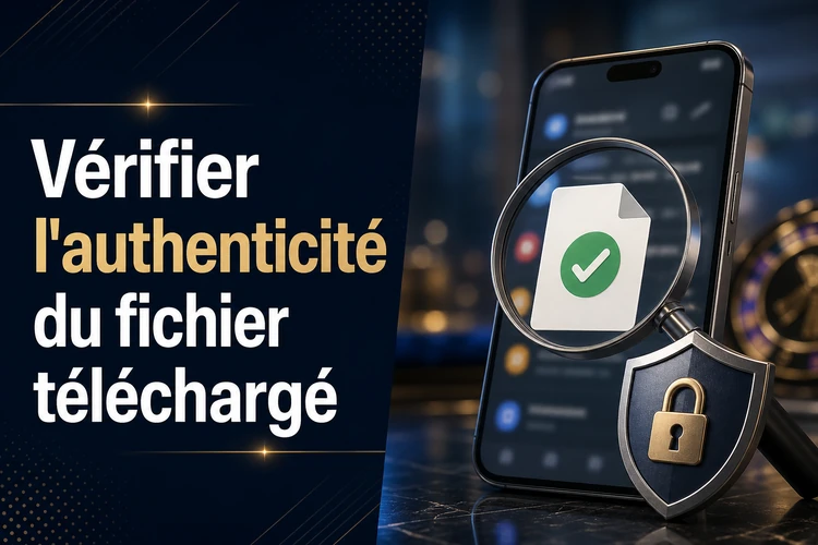 Vérifier l'authenticité du fichier téléchargé