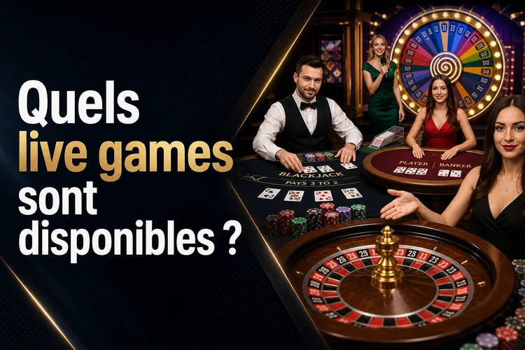 Quels live games sont disponibles ?