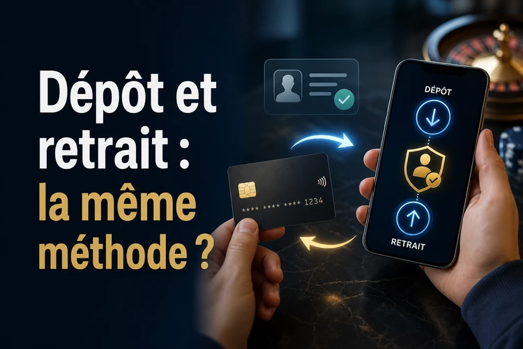 Dépôt et retrait : la même méthode ?